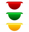 Coloured tabs, vector illustration