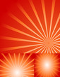 Isolated Creative Red Sunburst Background
