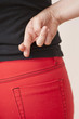Woman with fingers crossed behind her back Woman with fingers crossed behind her back