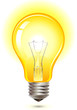 yellow light bulb