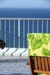 Terrace opposite the Mediterranean sea Cullera  Valencia Spain