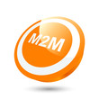 m2m symbol icon modern