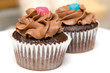 Two Chocolate Cupcakes Two Chocolate Cupcakes