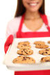 Baking chocolate chip cookies