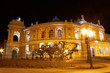 Night view of the opera house in Odessa