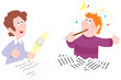 Vector: Poet and composer Poet and composer