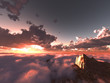 Photo: beautiful view above clouds beautiful view above clouds