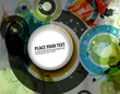 retro pattern banner design