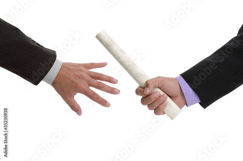Photo: Passing the baton Passing the baton