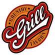 Vector: grill hand lettering design (vector) grill hand lettering design (vector)