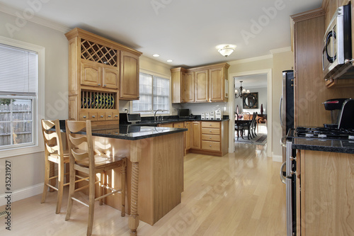Photo: Kitchen with breakfast bar Kitchen with breakfast bar