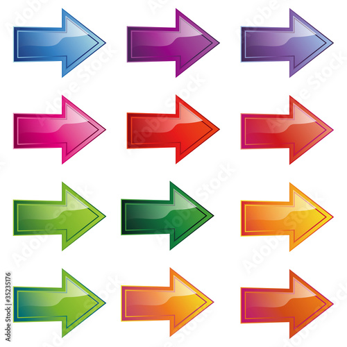 Vektor: arrow icon set arrow icon set