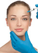 Photo: Cosmetic injection of botox Cosmetic injection of botox
