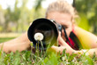 photographer - Beautiful girl with camera