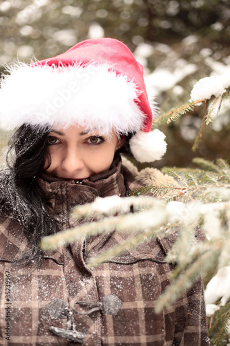 Photo: Miss Santa im Wald Miss Santa im Wald