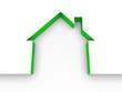 Illustration: 3d house estate green 3d house estate green