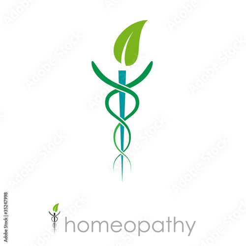 Alternative Medicine on Logo Homeopathy  Alternative Medicine   Vector    Puckillustrations
