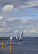 a small sailboat on dutch water