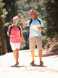 Senior couple on country walk