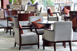 Luxury hotel lounge area