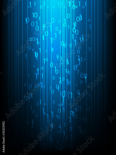 Vektor: Abstract binary code Abstract binary code