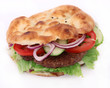 doner kebab sandwich isolated on white doner kebab sandwich isolated on white