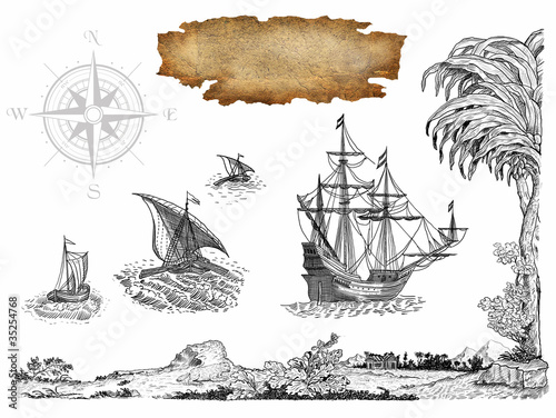 Illustration: Pirate set Pirate set