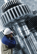 industry worker and machinery