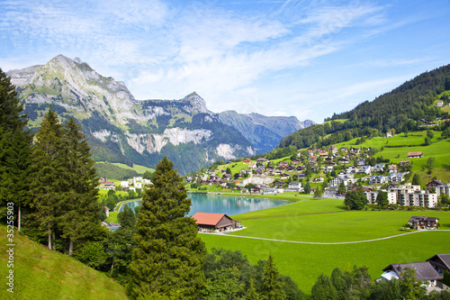 Photo: Engelberg village in Switzerland Engelberg village in Switzerland