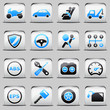 button White_blue Automotive
