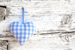 Blauweißes Herz