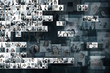 A large business collage with many persons A large business collage with many persons