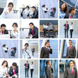A business collage with many young persons A business collage with many young persons