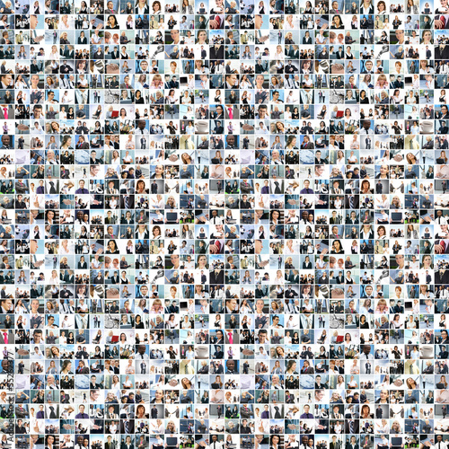 Foto: A large business collage with many persons A large business collage with many persons