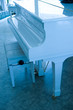 white grand piano