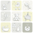 Baby card set