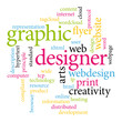 Graphic designer word cloud.