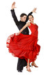 Latino dancers in action. Isolated on white Latino dancers in action. Isolated on white