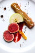 Figue, dessert, pomme, rhubarbe, coulis, cuisine