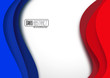 Drapeau français, abstraite # Vecteur