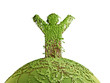 symbolic tree man on the planet