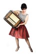 The girl and the old radio
