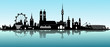 Skyline München Wverschwommen