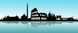 Rom Skyline verschwommen
