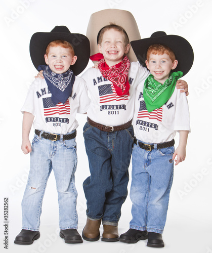 Photo: Three cowboys Three cowboys
