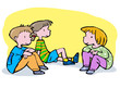 tres niños
