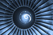 Close up shot of jet flight propeller