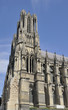 cathedral tower and side, reims