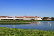 Nymphenburg palace and lake in Munich Germany