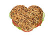 Foto: heart shaped sandwich heart shaped sandwich